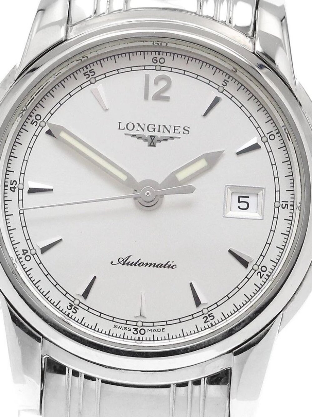 LONGINES Saintimier L2.563.4 Date Silver Dial Automatic Ladies Watch_912012